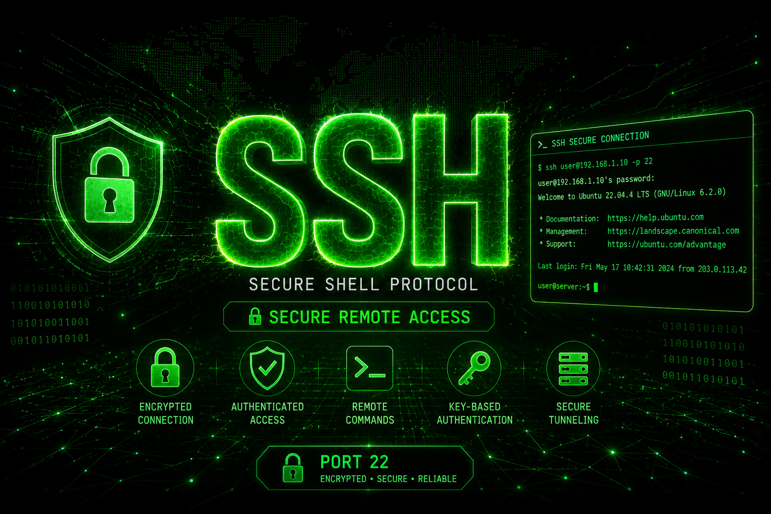 SSH Explained: Mechanism, Public-Key Auth, and Commands thumbnail