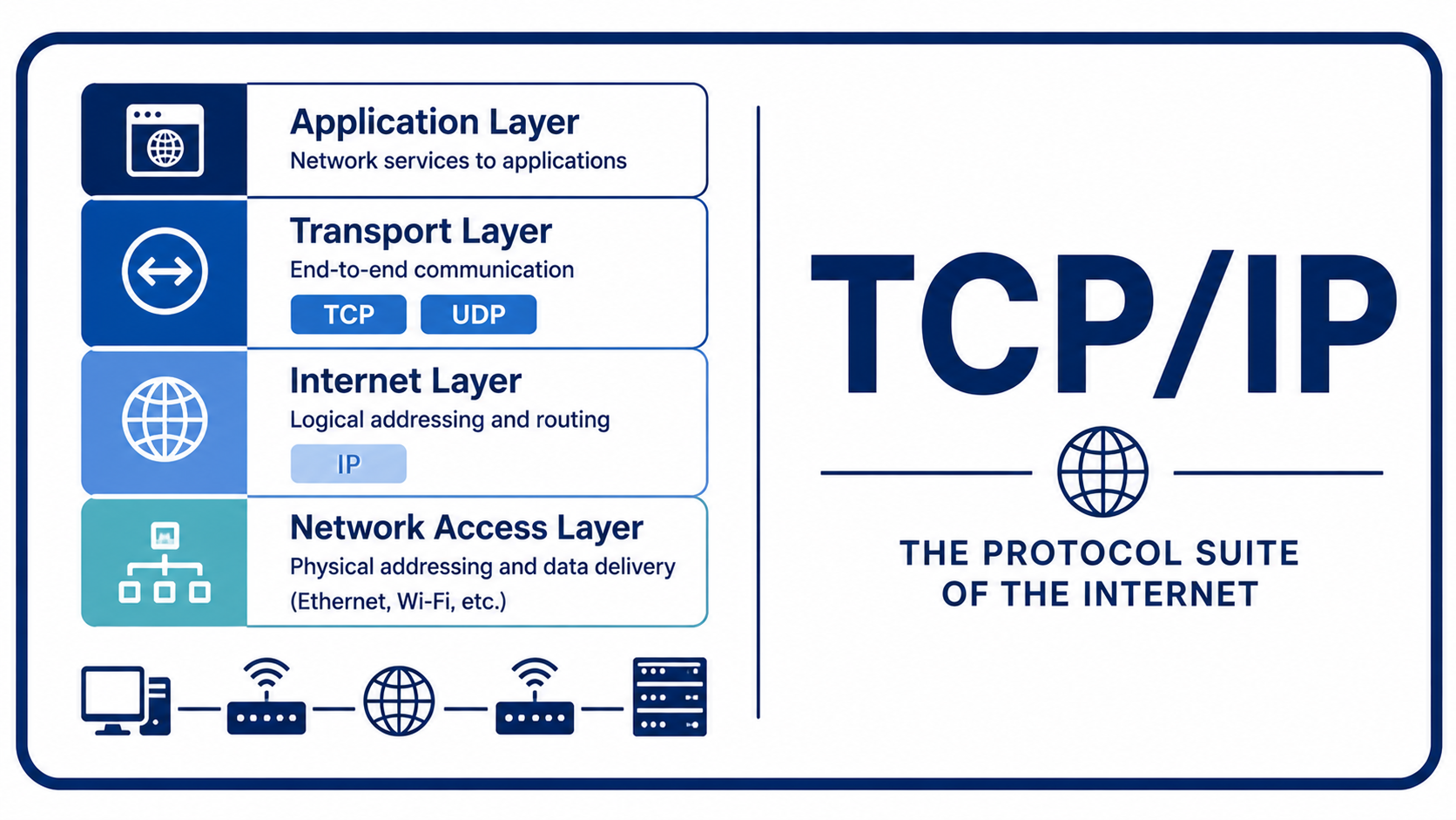 TCP/IP Explained: 4-Layer Model and TCP vs UDP thumbnail