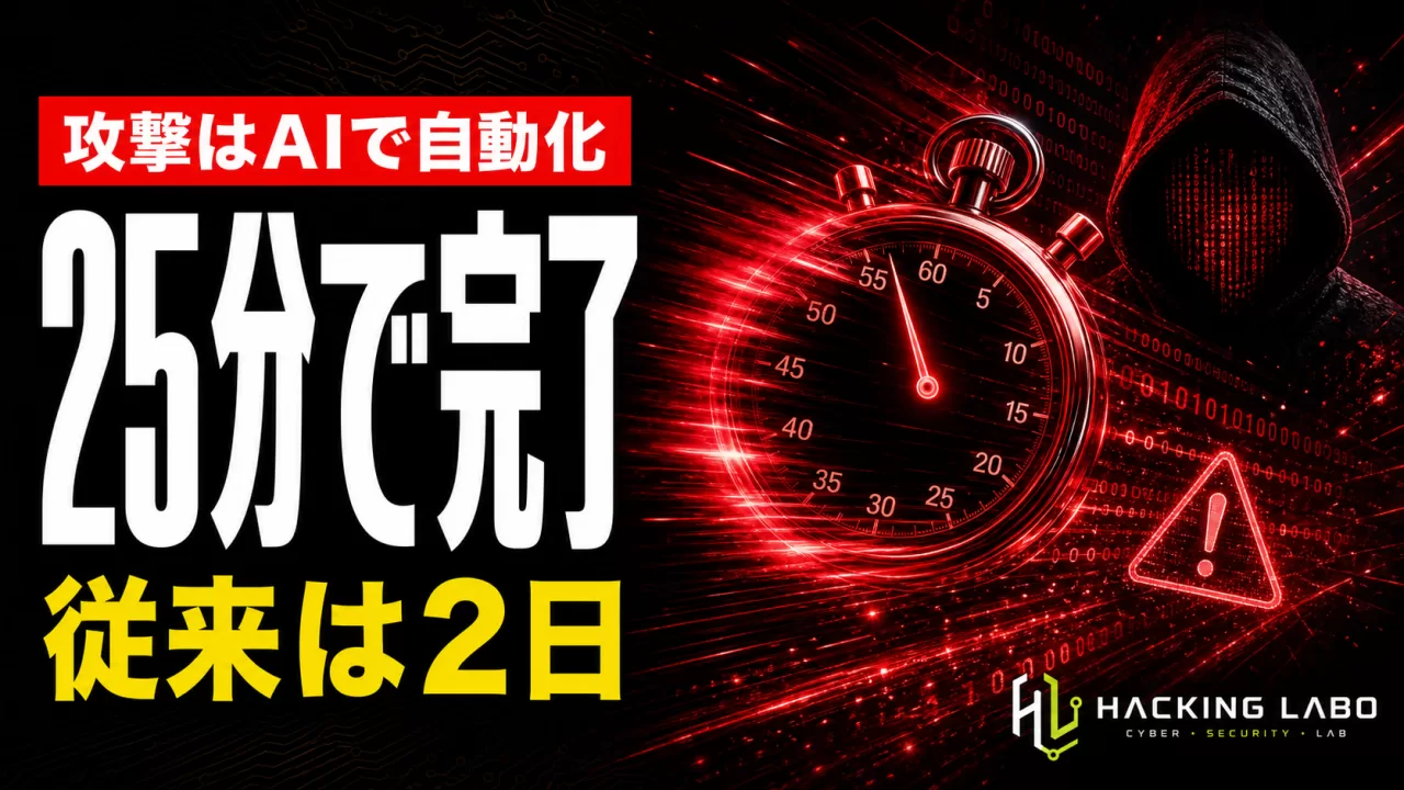 「2日の攻撃が25分に」生成AIで爆速化するサイバー攻撃と検知の死角 thumbnail