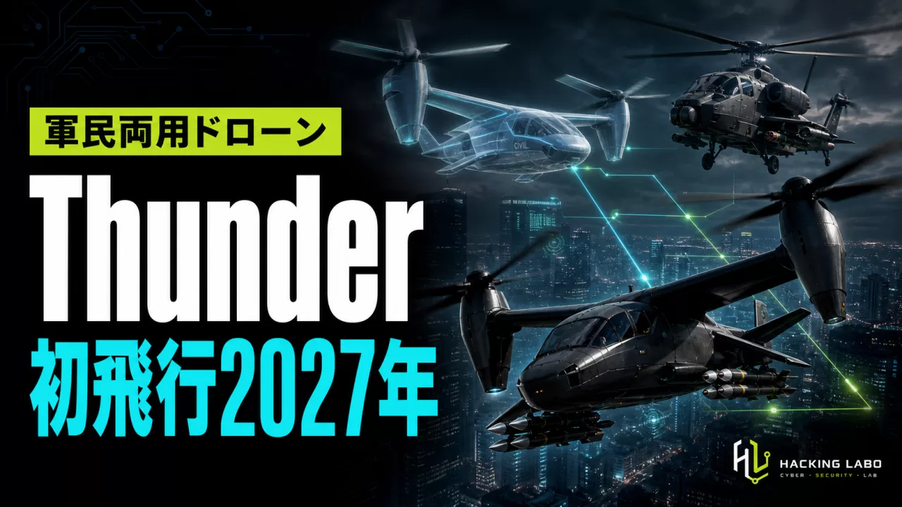軍民両用の自律VTOL「Thunder」、Anduril×Archerが攻撃ヘリ随伴機とエアタクシーを同一機体で発表 thumbnail