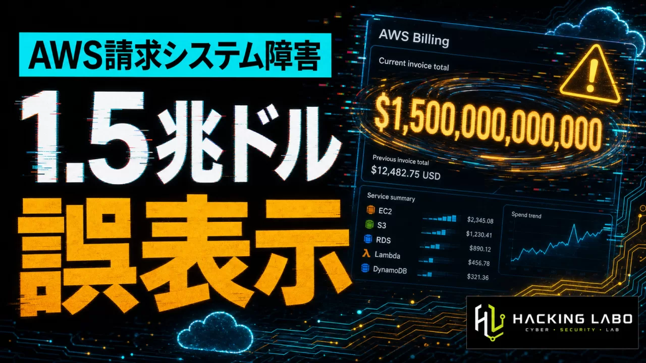 AWS請求バグが数兆円表示、コスト異常検知という"最後の砦"の脆さ thumbnail