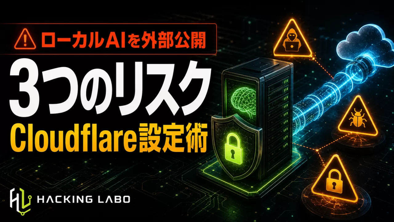 ローカルAIをゼロトラストで外部公開する — Cloudflare の設定と見落としがちな3つのリスク thumbnail