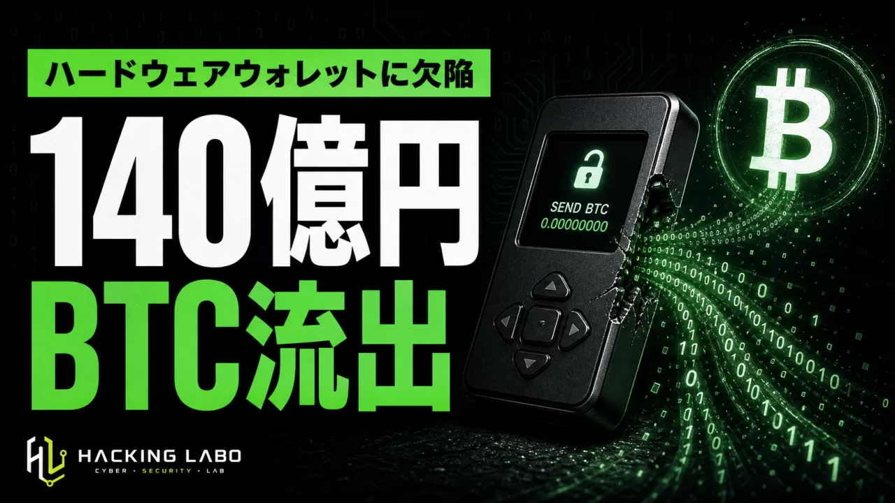 COLDCARDに5年潜伏の乱数欠陥、3波の攻撃で140億円分のBTC流出 thumbnail