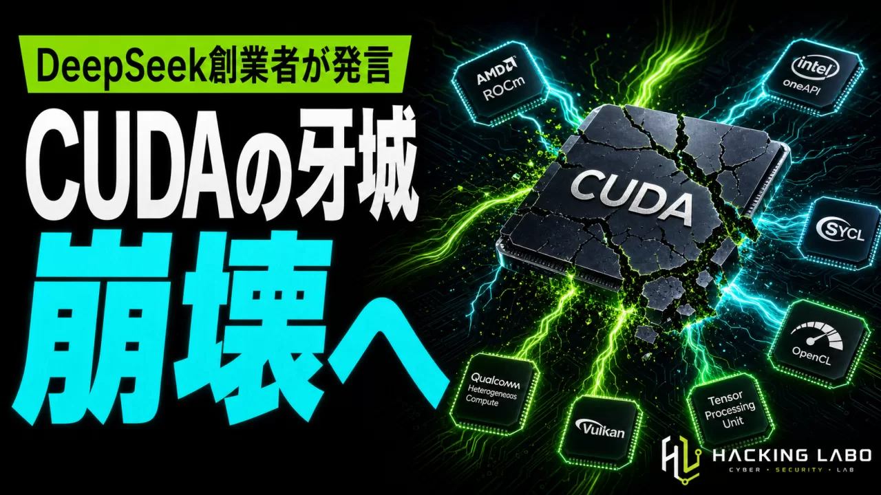 DeepSeek創業者「CUDAの牙城は崩壊しつつある」利益より AGI 最優先を明言 thumbnail