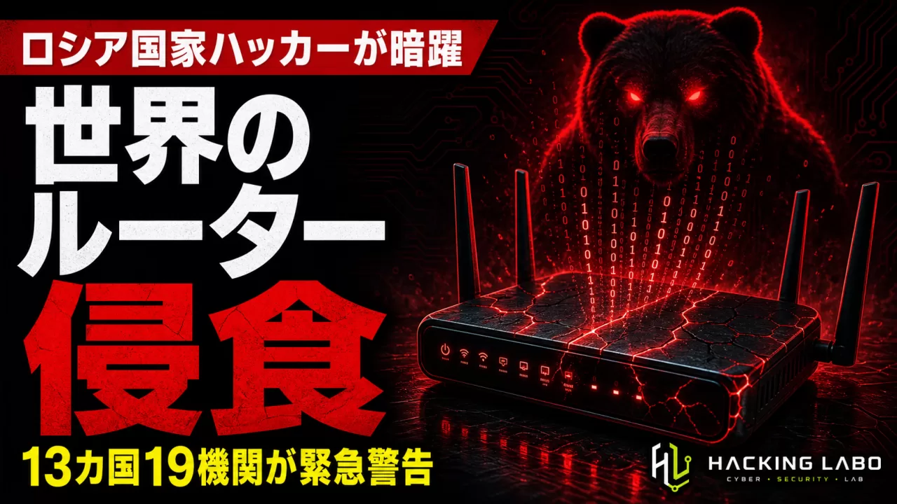 ロシア国家ハッカー、世界のルーターに侵食 ― 13カ国19機関が緊急警告 thumbnail