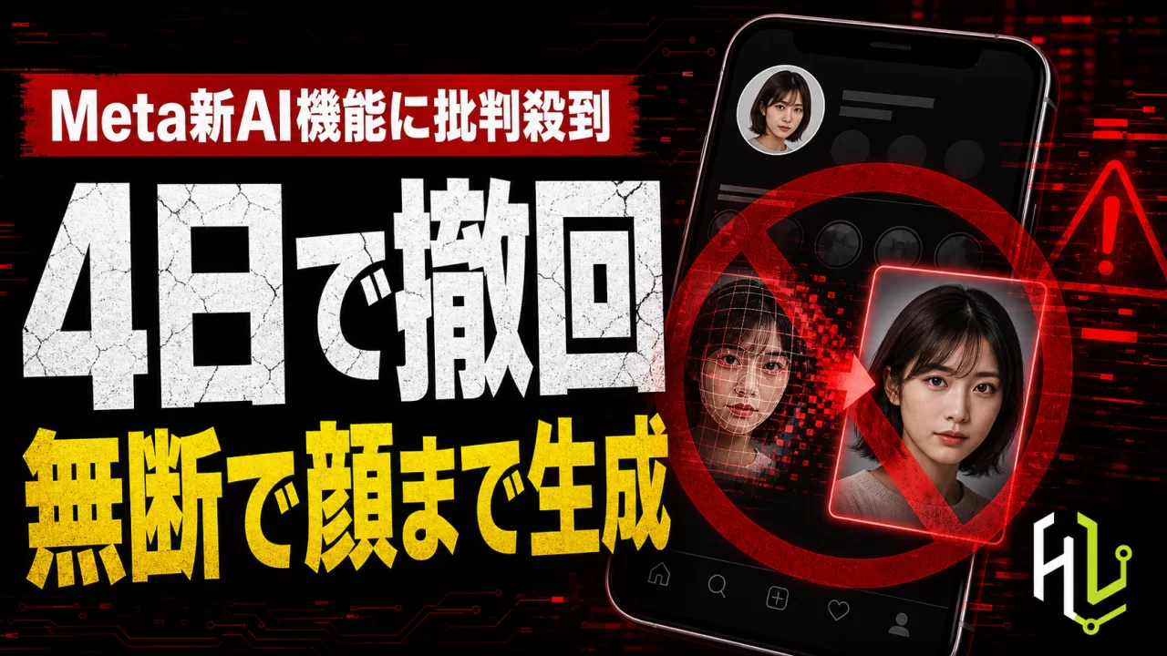 Meta、他人の写真を無断でAI生成に使える新機能をわずか4日で撤回 thumbnail